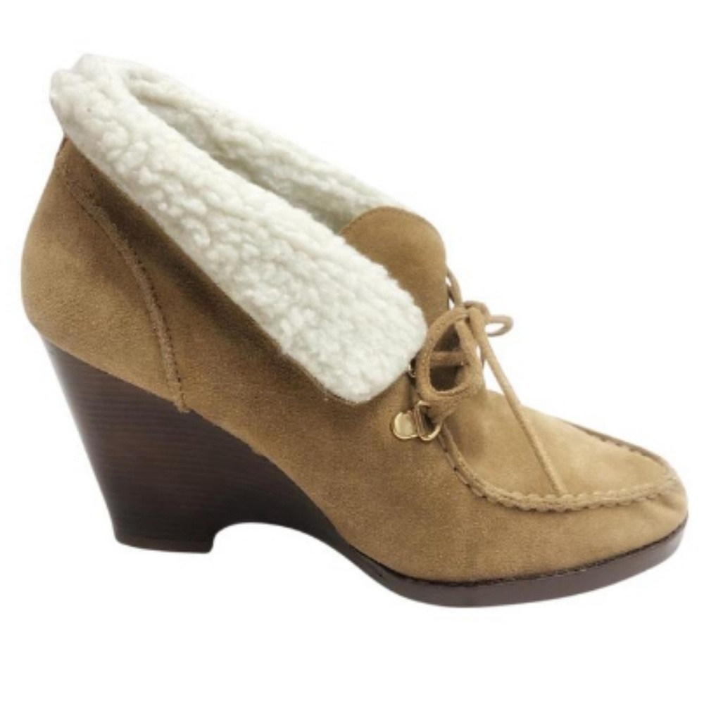 MICHAEL KORS Wedge Moccasin Booties